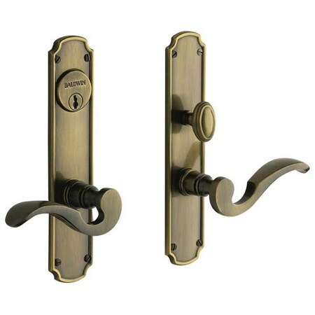 Baldwin Full Dummy Handlesets Antique Brass 6942.050.FD